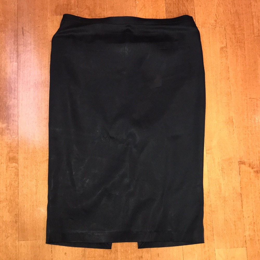 Authentic d&g black satin pencil skirt